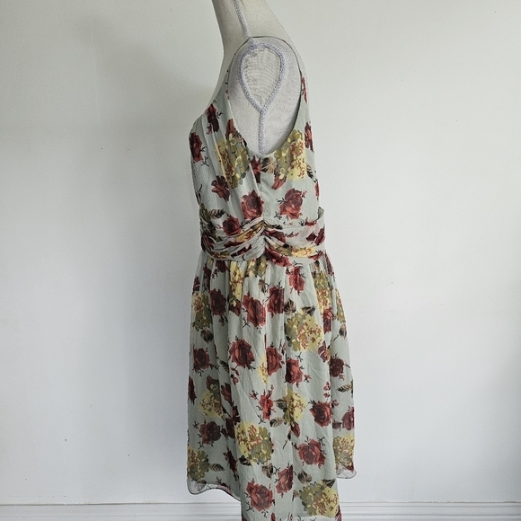 Anna Sui for Anthropologie Floral Silk Dress - Picture 3 of 9